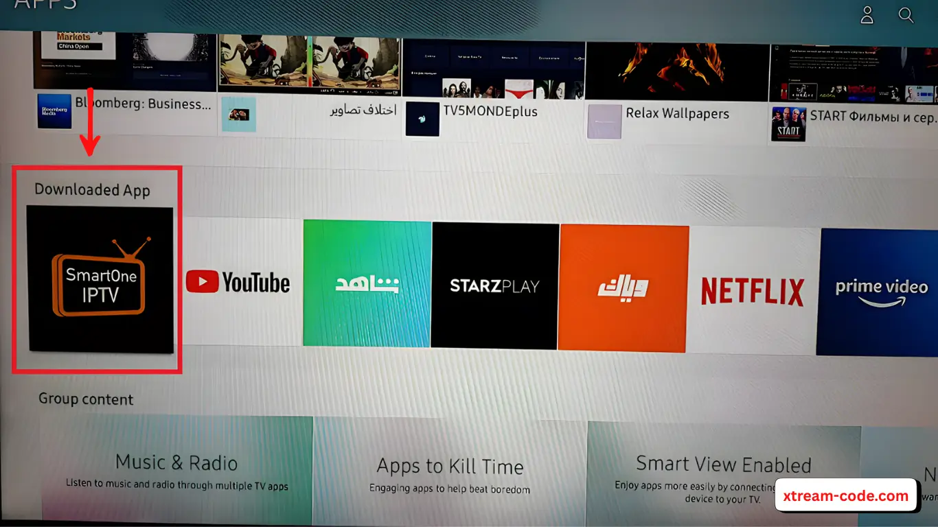 Open the Samsung or LG app store and install SmartOne IPTV directly on your Smart TV